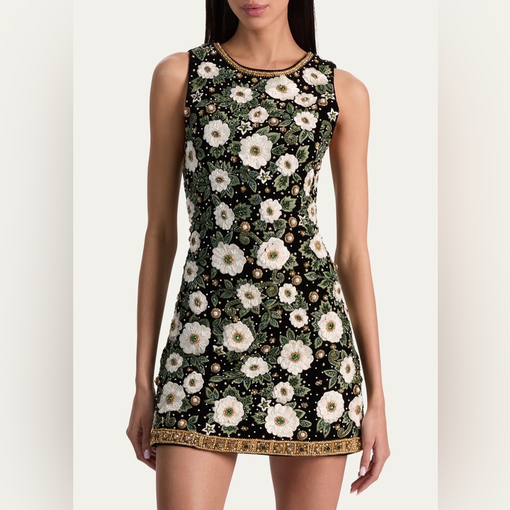 Alice And Olivia New Lindsey Embellished Gown Size 4 $1,995.00